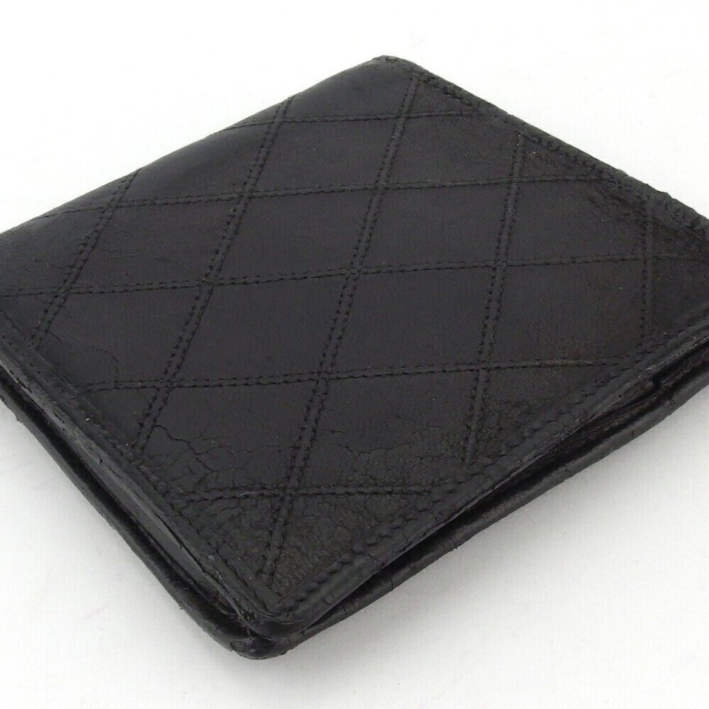 Chanel Two-folded wallet Vicolore Leather Authentic USED T17891